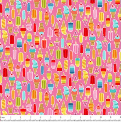 Pool Party fabric:Lollies Pink (per 1/4 metre)