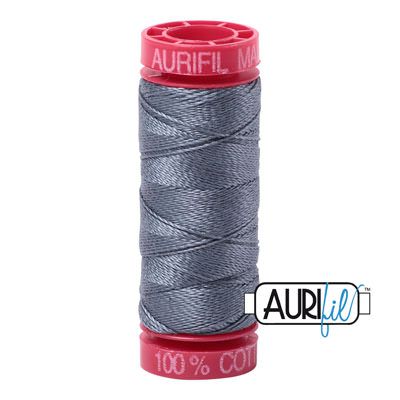 Aurifil 12 Cotton Thread 1246 Dark Grey