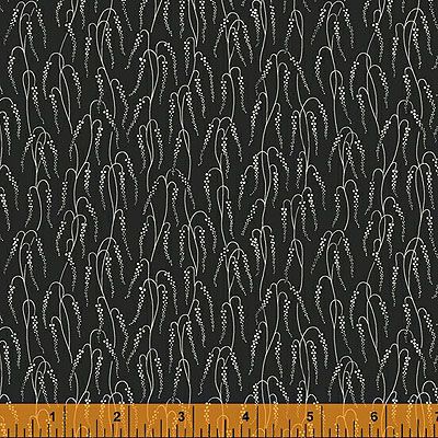 Eliza fabric: Wisteria Black (per 1/4 metre)