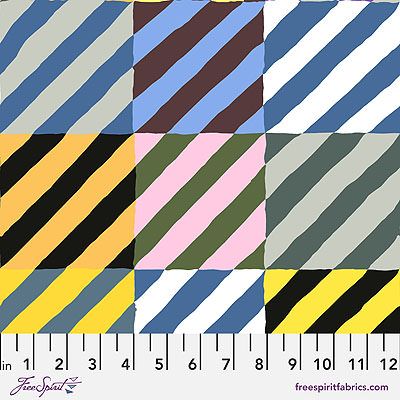 Kaffe Fassett Collective Fabric: Regimental Ties Contrast (per 1/4 metre)