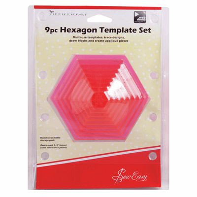 Sew Easy Hexagonal Template Set