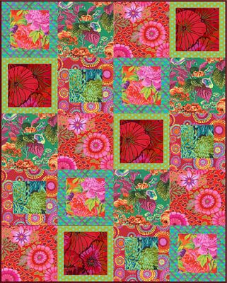 The Red Borders Accent Quilt Kit