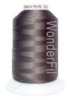 Deco Bob: 80wt 2ply Polyester Thread 2000m Spool Charcoal