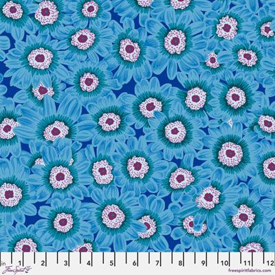 Kaffe Fassett Collective Fabric: Lucy Blue (per 1/4 metre)