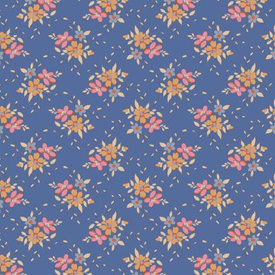 Tilda fabric: Creating Memories Summer Frida Blue