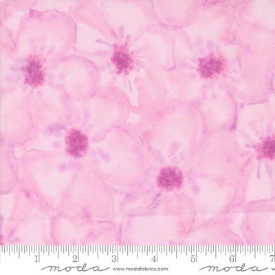 Blooming Lovely fabric: Anemones Lilac