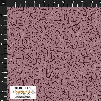 Quilters Coordinates fabric: Cracks Mauve (per 1/4 metre)