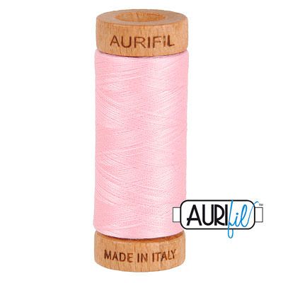 Aurifil 80 Cotton Thread 2423 Baby Pink 274m