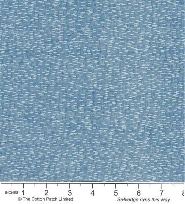 Classic Coordinates Fabric: Dash on Blue (per 1/4 metre)