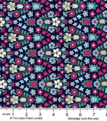 Liberty fabric: Hampstead Meadow, Navy