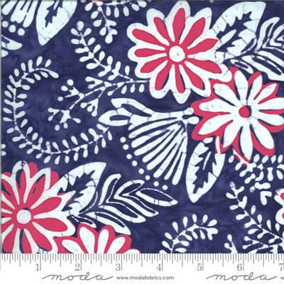 Confection Batiks Fabric: Posy Currant (per 1/4 metre)