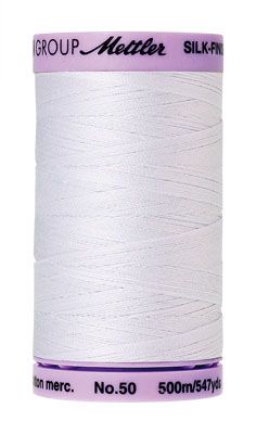 Mettler 50 Cotton Thread 500m 2000 White