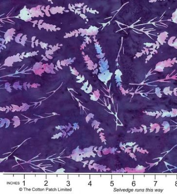 Bali Handpaints Fabric: Stickleback, Dark Purple