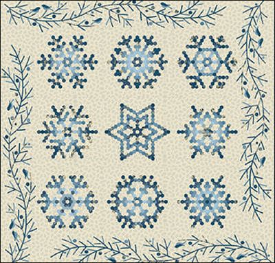 Snowflake Edyta Sitar Paper Pieces Pack and Pattern