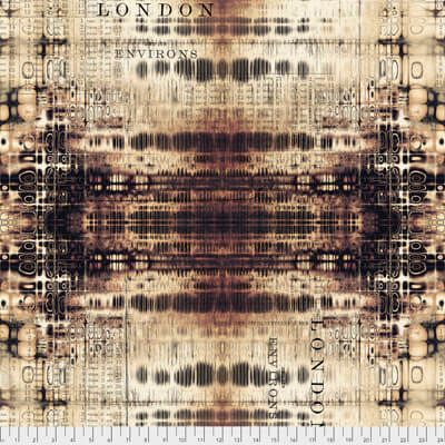 Abandoned Fabric: London Gridlock Neutral (per 1/4 metre)