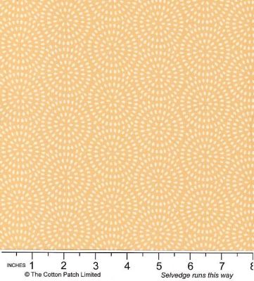 Classic Coordinates Fabric: Dash Circles Natural (per 1/4 metre)