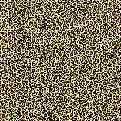 Around The World fabric: Leopard Yellow (per 1/4 metre)