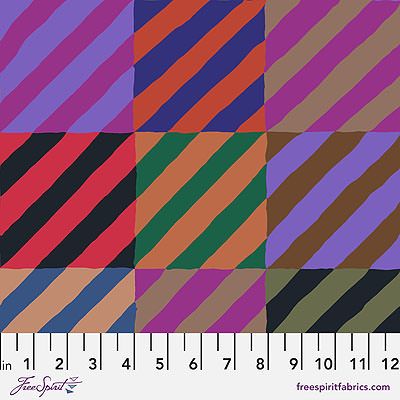 Kaffe Fassett Collective Fabric: Regimental Ties Dark (per 1/4 metre)