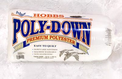 Hobbs Polydown Polyester Wadding: Twin Size