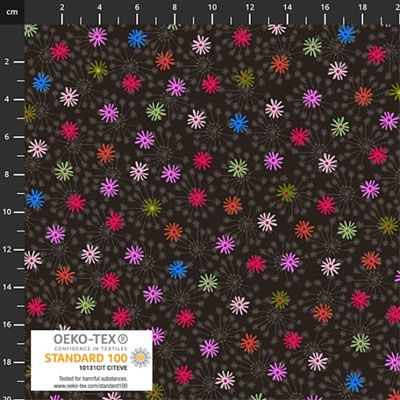 Flowers on My Mind Fabric: Ditsy Daisies, Multi