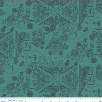 Mansfield Park fabric: Landscape, Green