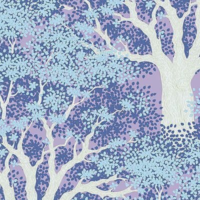 Tilda Woodland Fabric: Juniper Blue (per 1/4 metre)