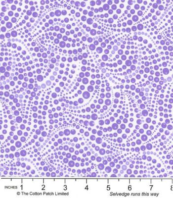 Dots and Spots fabrics: Tonal Beaded Swirls, Purple