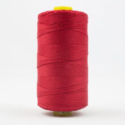 Spagetti Thread: 12wt 3 ply 100% Cotton. 400m Spool Warm Red