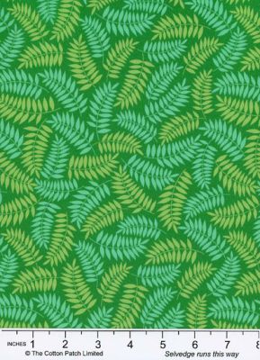 Don't Hurry, Be Happy fabric: Green Diet, Jade