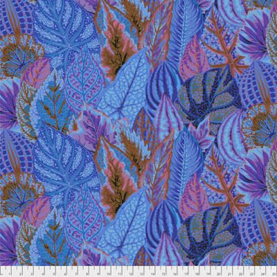 Philip Jacobs Fabric Coleus Blue (per 1/4 metre)