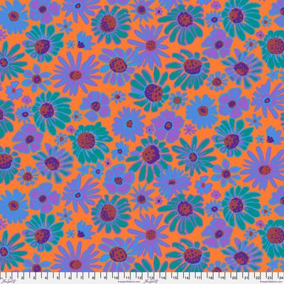 Kaffe Fassett Collective Bloomers fabric Orange