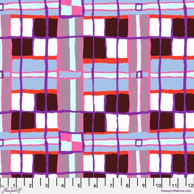 Kaffe Fassett Collective Fabric: Checkmate Lilac