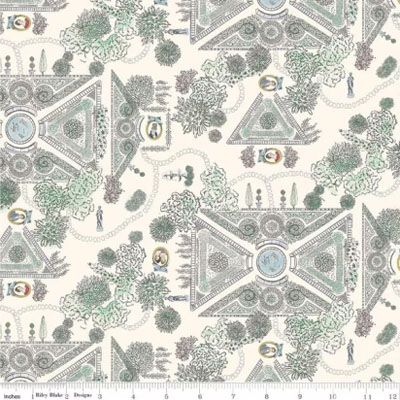 Mansfield Park fabric: Landscape, Cream