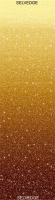 Celestials fabric: Glitz and Glam, Gold Ombre