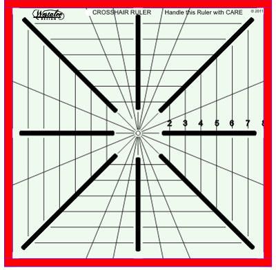 Westalee Ruler Crosshair Square 8.5' 8 Point