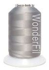 Deco Bob: 80wt 2ply Polyester Thread 2000m Spool Medium Grey