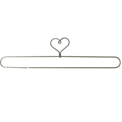 Wire Hanger  7.5' Heart with split bottom