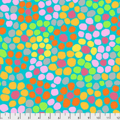 Brandon Mably Fabric: Flower Dot Aqua (per 1/4 metre)