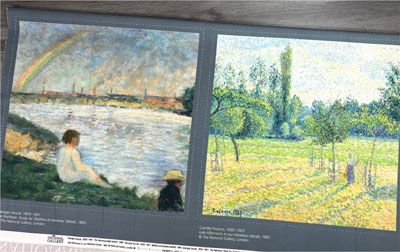 French Impressionists The National Gallery fabric: Impressionism Cushion Panel