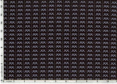 Baseline Fabric Crosses Black (per 1/4 metre)