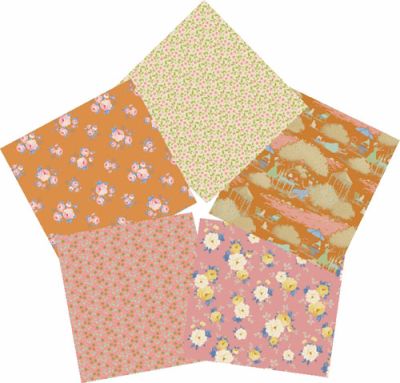 Tilda Sunday Brunch Ginger and Pink Fat Quarter Bundle