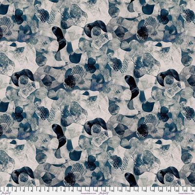 Rust and Bloom Fabric: Royal Blue Budding (per 1/4 metre)