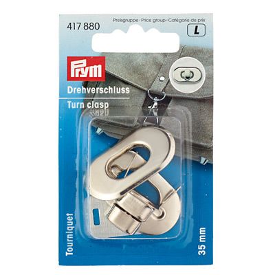 Prym Bag Turn Clasp Silver