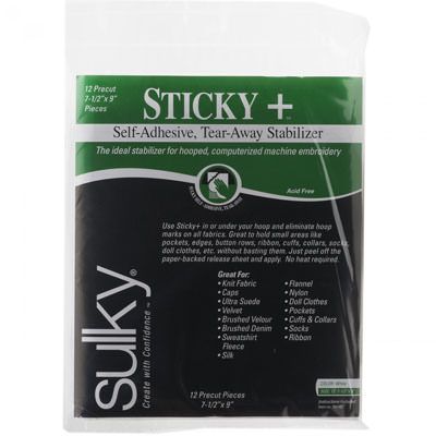 Sulky Sticky Plus SelfAdhesive TearAway Stabilizer