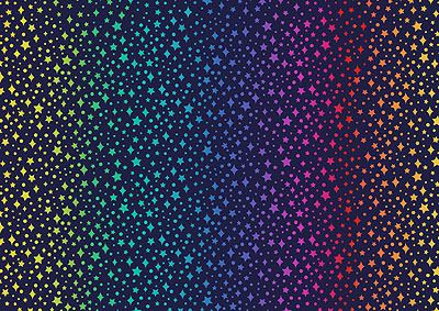 Over The Rainbow fabric: Ombre Stars Navy Lewis and Irene