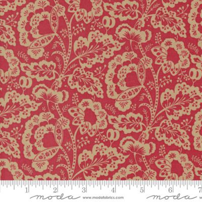 Rouenneries Trois fabric: Jolie, Rouge