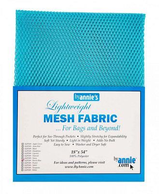 Parrot Blue Mesh Fabric Pack By Annies