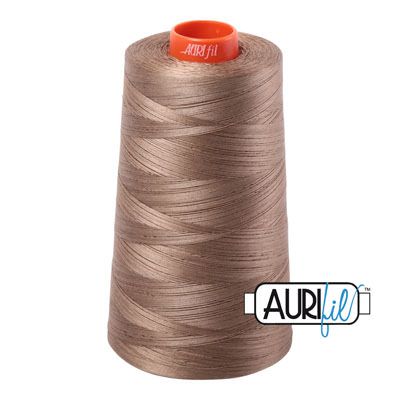 Aurifil 50/2 Cotton Thread Cone 5950m Light Brown 2370