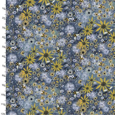 The Secret Garden Fabric: Sunflower Field