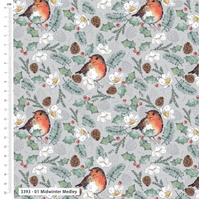 Little Red Robin fabric: Midwinter Medley